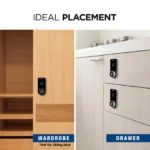 Ozone Smart Furniture Lock with Fingerprint & Key Access