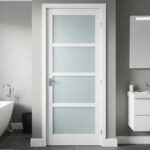 UPVC White Toilet Doors - GF