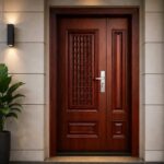 DECOR Steel Door 1080 x 2050 x 70 x 225  Window Model Royal -DG 704