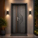 DECOR Steel Door 1080 x 2100 x 90 x 225 Ivory DGC41