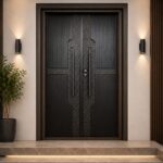 DECOR Steel Door 1080 x 2100 x 90 x 225 BH IVORY DGC10